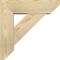 Ekena Millwork Traditional Slat Rough Sawn Bracket w/ Offset Brace, Douglas Fir, 6"W x 18"D x 18"H BKT0604X18X18TRA06RDF - alternate 2